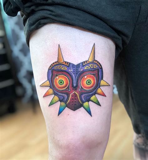 tattoo zelda|zelda majora's mask tattoo.